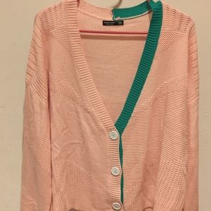 Pink and Green Cardigan